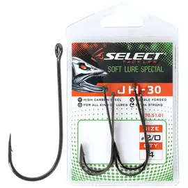 Гачок Select JH-30 #2/0 (4 шт / уп), Номер гачка, №: 2/0, фото 